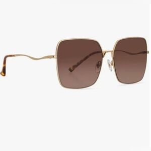 DIFF Clara Gold Sunglasses